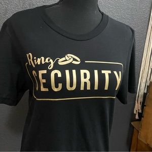 Ring security T shirt Black